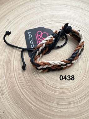Paparazzi Braid Raid Black Urban Braided Cord Bracelet